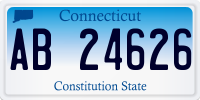 CT license plate AB24626