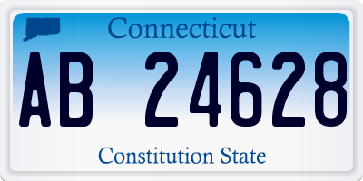 CT license plate AB24628