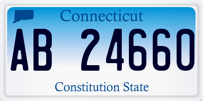 CT license plate AB24660