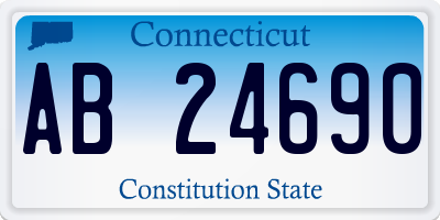 CT license plate AB24690