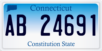 CT license plate AB24691