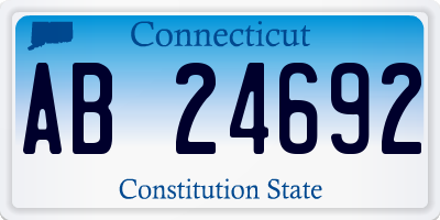 CT license plate AB24692