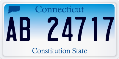 CT license plate AB24717