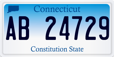 CT license plate AB24729