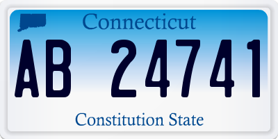 CT license plate AB24741