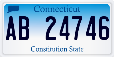 CT license plate AB24746