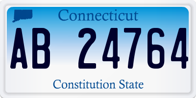 CT license plate AB24764