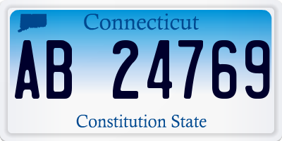 CT license plate AB24769