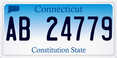 CT license plate AB24779