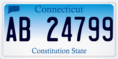 CT license plate AB24799