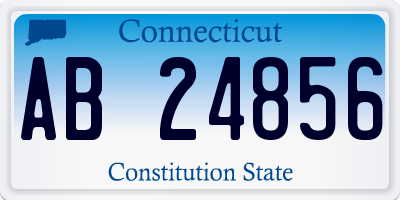 CT license plate AB24856