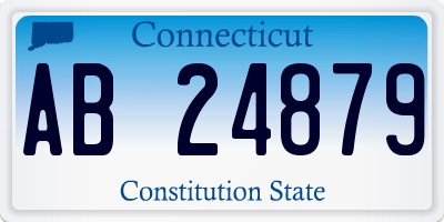 CT license plate AB24879