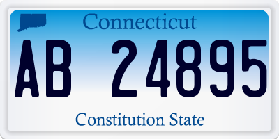 CT license plate AB24895