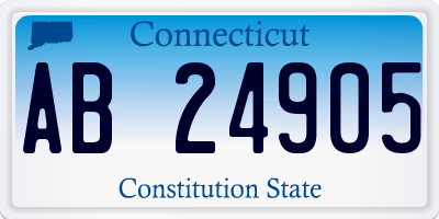 CT license plate AB24905