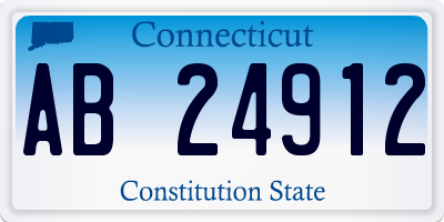 CT license plate AB24912
