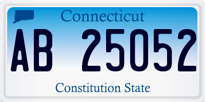 CT license plate AB25052