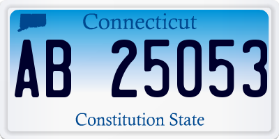CT license plate AB25053