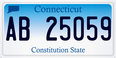 CT license plate AB25059