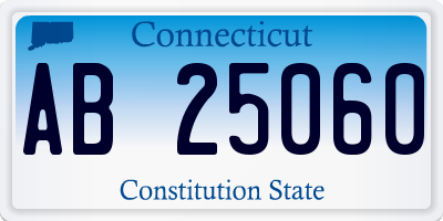 CT license plate AB25060