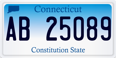 CT license plate AB25089