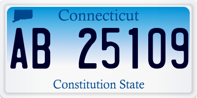 CT license plate AB25109