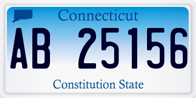CT license plate AB25156
