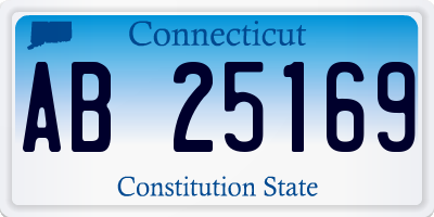 CT license plate AB25169