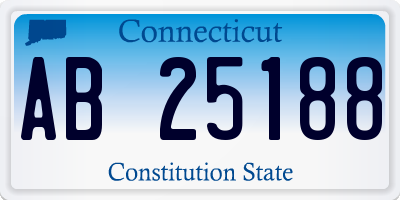 CT license plate AB25188