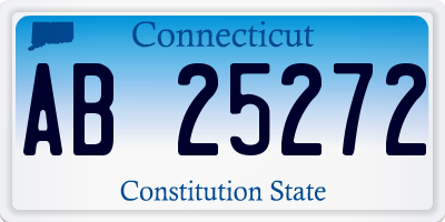 CT license plate AB25272
