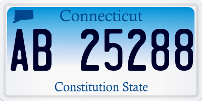 CT license plate AB25288