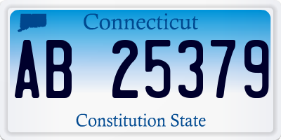 CT license plate AB25379