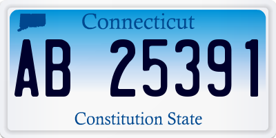 CT license plate AB25391