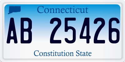 CT license plate AB25426