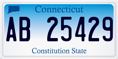 CT license plate AB25429