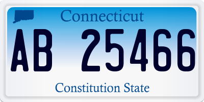 CT license plate AB25466