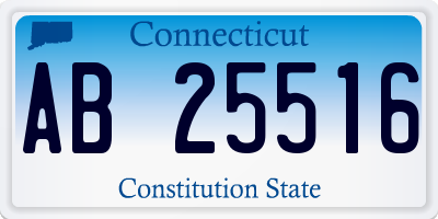 CT license plate AB25516