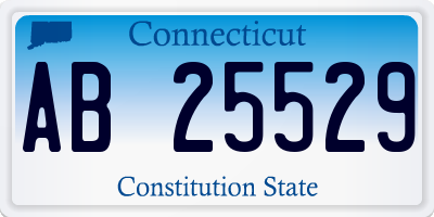 CT license plate AB25529