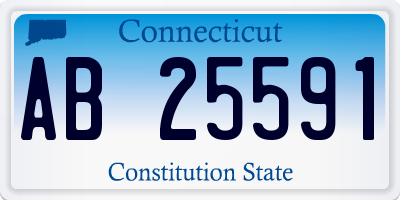 CT license plate AB25591