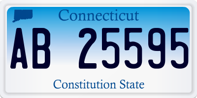 CT license plate AB25595