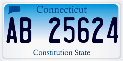 CT license plate AB25624