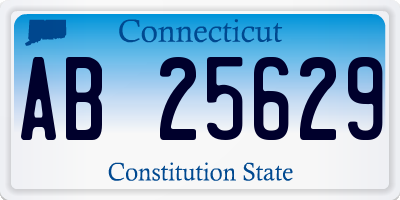 CT license plate AB25629