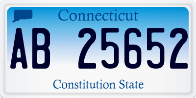 CT license plate AB25652