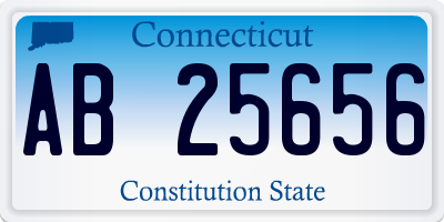 CT license plate AB25656