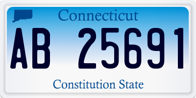CT license plate AB25691