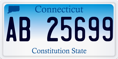CT license plate AB25699