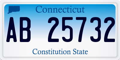 CT license plate AB25732