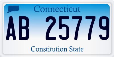 CT license plate AB25779