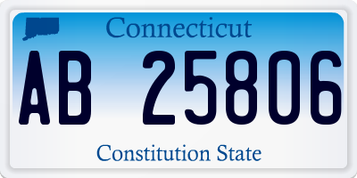 CT license plate AB25806