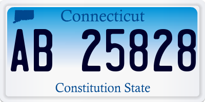 CT license plate AB25828