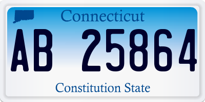 CT license plate AB25864